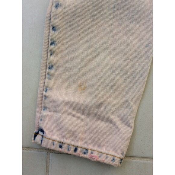 Carmar Denim Jeans Distressed High Waist Frayed Acid Wash - Picture 10 of 11